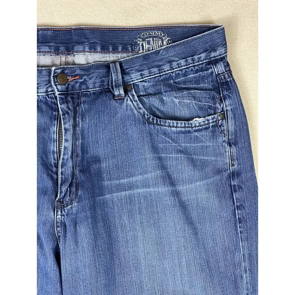 Tommy Bahama Jeans Adult 38x32 Blue Straight Leg‎ Casual Everyday Pockets Mens